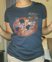 Load image into Gallery viewer, Black BLING Tee - MEDIUM
