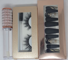 Load image into Gallery viewer, LASH/LIP GLOSS/PRESS-ON NAILS BUNDLE

