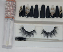 Load image into Gallery viewer, LASH/LIP GLOSS/PRESS-ON NAILS BUNDLE
