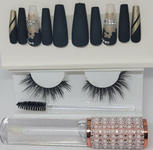 Load image into Gallery viewer, LASH/LIP GLOSS/PRESS-ON NAILS BUNDLE
